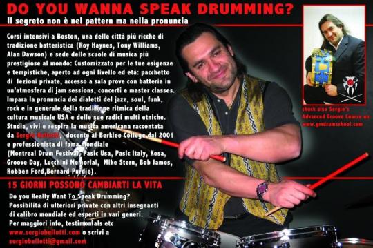 Sergio Belotti / Associate Professor, Berklee College of Music / Drum Lessons