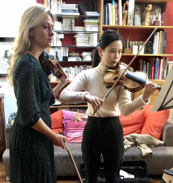 Virginie Buscaille/Professor of the Conservatoire de Paris, France/Concertmaster of Orchester Philharmonique de Radio France/Open violin lesson (face-to-face)