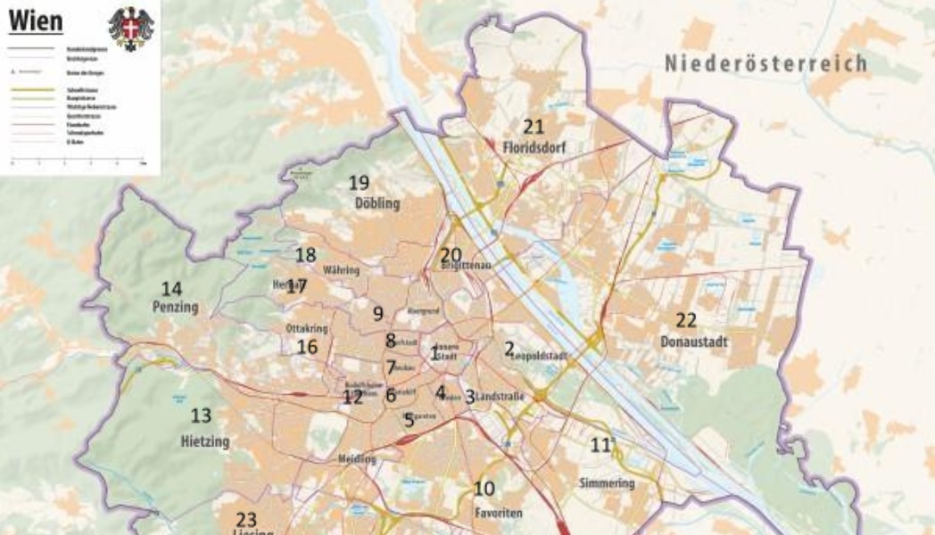 Map of Vienna